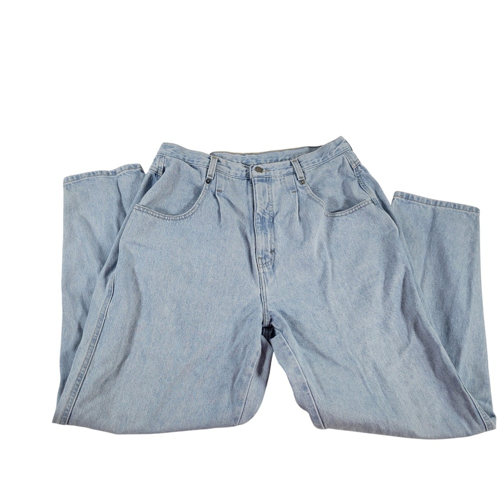 Brittania Petite Jeans Light Wash Denim High Waisted Mom‎ Jeans Size 16x28